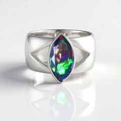 Anello in argento con Opale Mezezo (de Melo Essence)