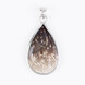 Versteinertes Holz-Silberanhänger