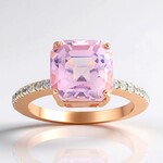Anello in argento con Kunzite
