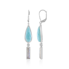 Pendientes en plata con Larimar (KM by Juwelo)