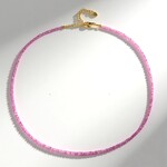 Collana in argento con Zaffiro Rosa