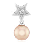 Zilveren hanger met een paarse Ming parel (TPC)