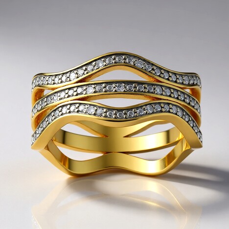 Anello in argento con Diamante I3 (I)