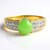 Bague en argent et Chrysoprase impériale