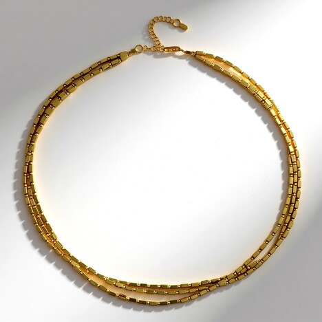 Collana in argento con Ematite Dorata (Riya)