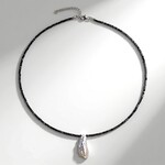 Collana in argento con Perla d'Acqua Dolce Bianca
