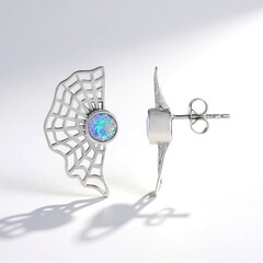 Orecchini in argento con Opale di Welo (MONOSONO COLLECTION)