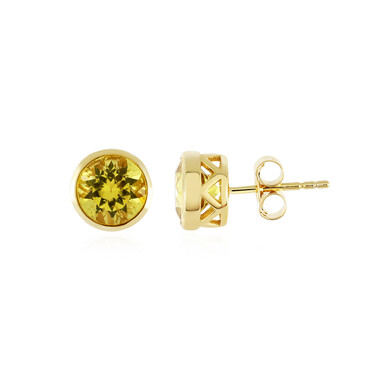Orecchini in argento con Apatite Dorata
