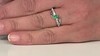 Zilveren ring met een Colombiaanse smaragd