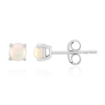 Zilveren oorbellen met Welo-opalen