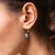 Pendientes en plata con Topacio azul suizo