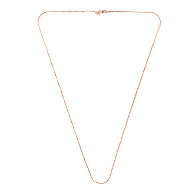 Silber-Serpentina-Kette - 4,98 g - 61 cm - rosévergoldet