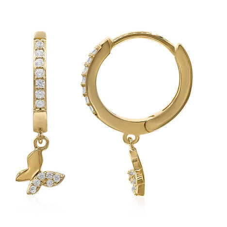 Zirkon-Silberohrringe