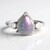 Anello in argento con Labradorite rosa Maniry