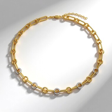 Collar en plata con Zircón (Adela Silber)