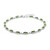 Bracciale in argento con Diopside Russo