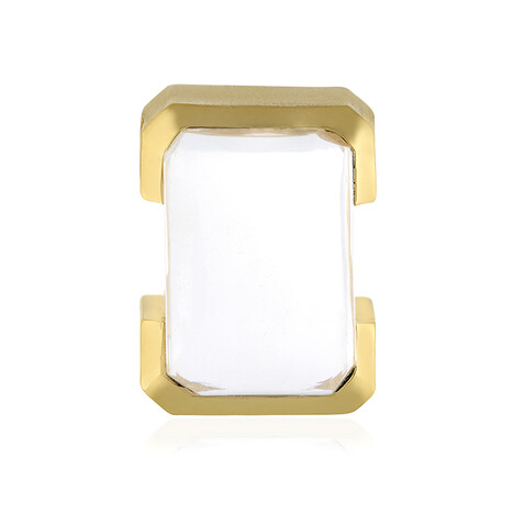 Weißer Quarz-Silberanhänger