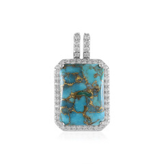 Ciondolo in argento con Turchese Ramato Blu (Faszination Türkis)