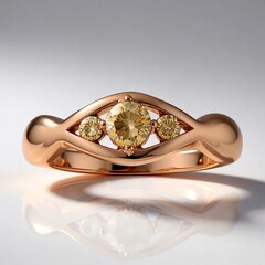 Anello in oro con Diamante Rose de France VS1 di Argyle (Annette)