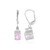 Boucles d'oreilles en argent et Kunzite