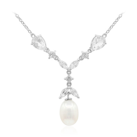 Collana in argento con Perla di Acqua Dolce