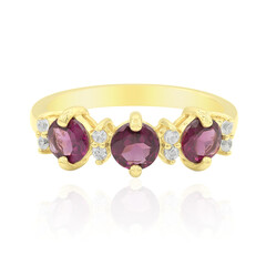 Anello in argento con Rodolite