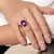Sambia-Amethyst-Silberring (de Melo Essence)