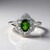 Anello in argento con Diopside Russo