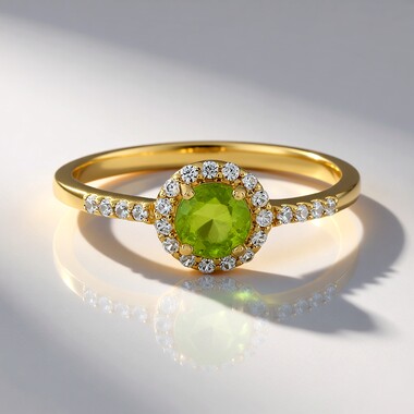 Anillo en oro con Esfena