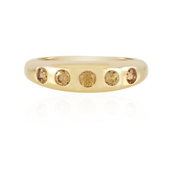 Cognac-Zirkon-Silberring (Adela Silber)