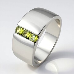 Anello in argento con Idocrasio