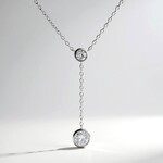 Collana in argento con Topazio Bianco
