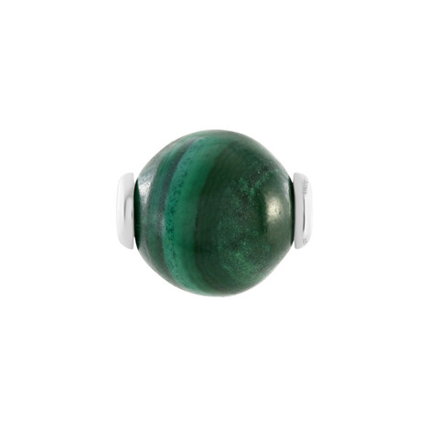 Pendentif en argent et Malachite (MONOSONO COLLECTION)
