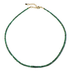 Sambia-Smaragd-Silberhalskette