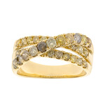 Gouden ring met I1 Sierlijke diamant (CIRARI)
