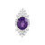 Sambia-Amethyst-Silberanhänger (de Melo Essence)