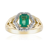 Anello in oro con Smeraldo Zambia (Rifkind 1894 Collection)