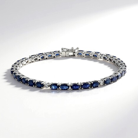 Bracciale in oro con Zaffiro Ceylon Blu