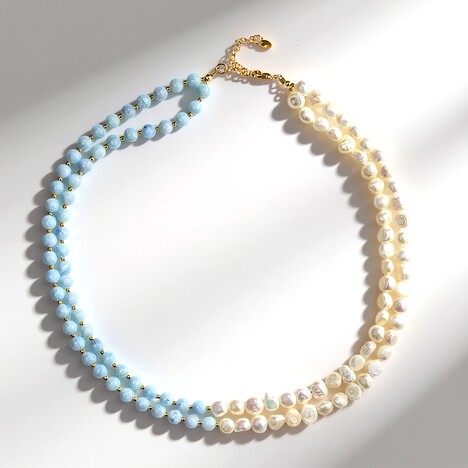 Collana in argento con Acquamarina Brasiliana
