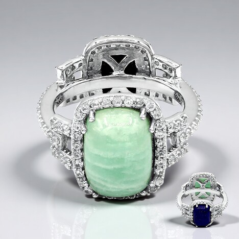 Anello in argento con Amazzonite