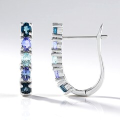 Orecchini in argento con Zircone Ratanakiri