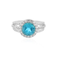 Anello in argento con Topazio Paraiba