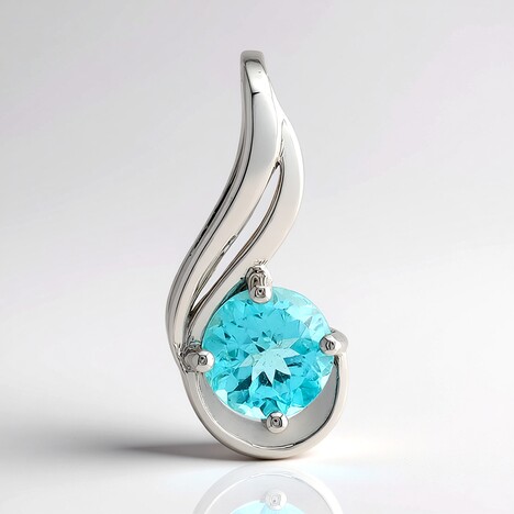 Ciondolo in argento con Apatite Blu (Pallanova)