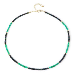 Green Ethopian Opal Silver Necklace
