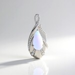 Ciondolo in argento con Opale di Welo AAA (de Melo)