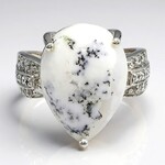Anello in argento con Agata Dendritica