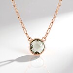 Collana in argento con Ametista Verde (Adela Silber)
