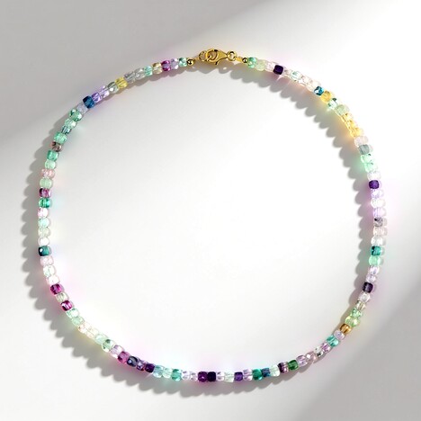 Collana in argento con Fluorite