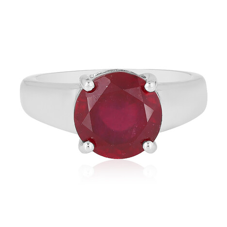 Anello in argento con Rubino del Madagascar