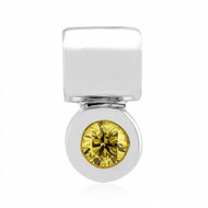 Gouden hanger met een gele VS1 diamant (Annette)
